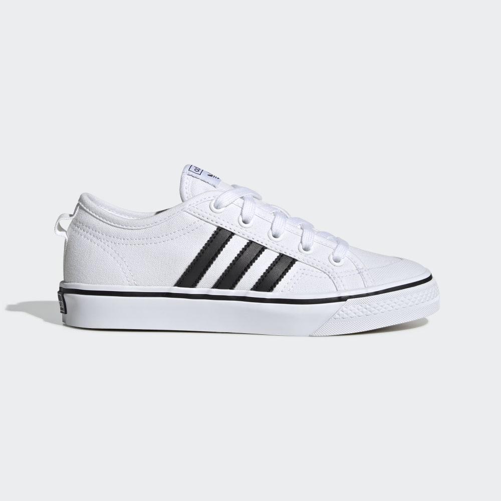 Adidas Boys' Nizza Originals Shoes White/Black Ireland EF5140